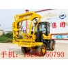 新型裝載護(hù)欄打樁機(jī)  鏟車打樁兩不誤