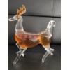 鹿茸血酒養(yǎng)生酒瓶創(chuàng)意玻璃小鹿造型工藝酒瓶動(dòng)物小鹿玻璃酒瓶