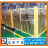 江蘇廠區(qū)防護隔離網公司 工廠室內移動式隔離網 黃色 配套大門